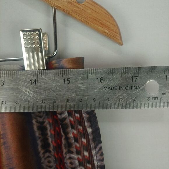 Maurices Womens Skirt High Low Sheer Sz Med Stripes Lined - Picture 4 of 9